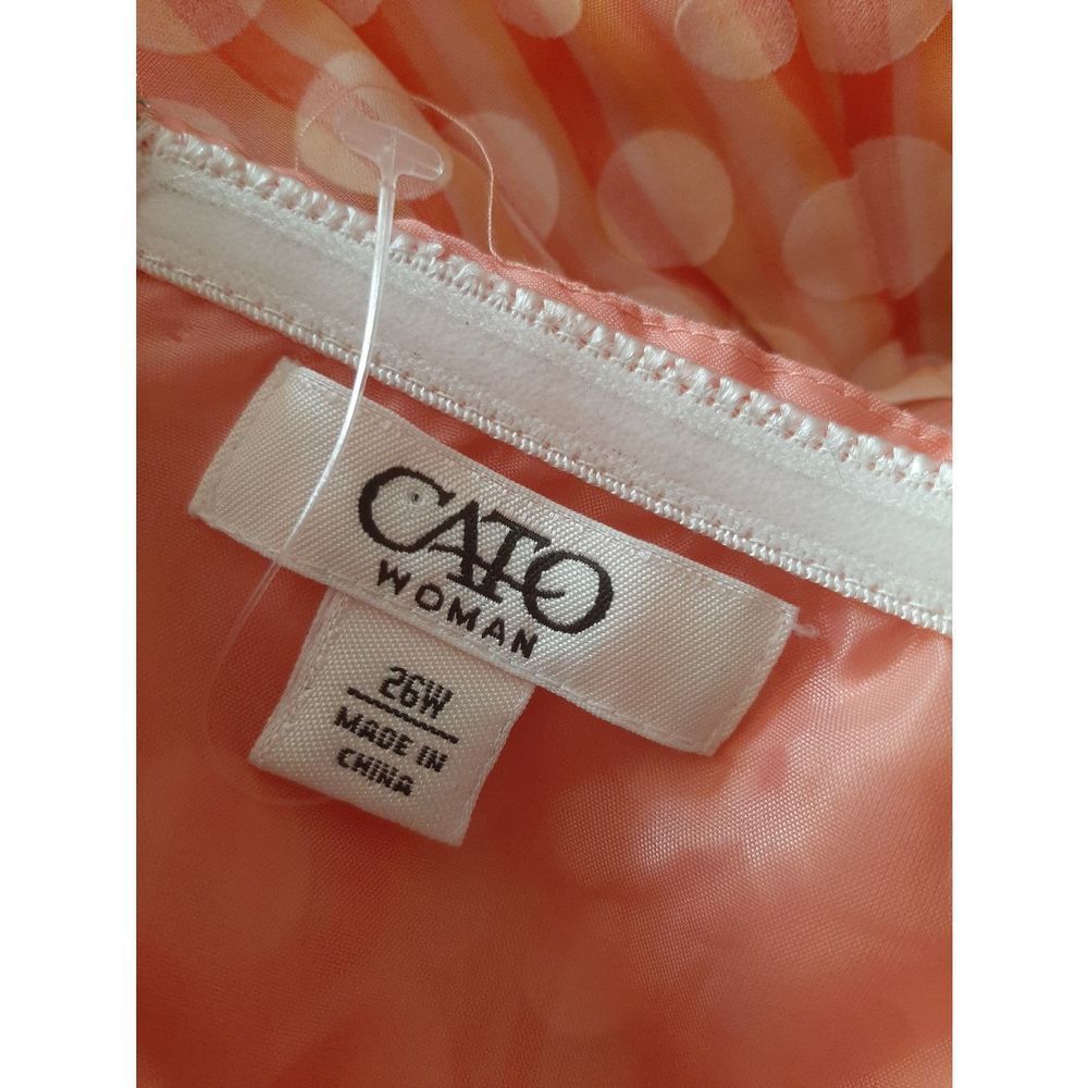 Cato sz 26 plus orange halter circles full dress - Picture 4 of 5